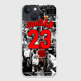 Чехол для iPhone 13 mini с принтом MICHAEL JORDAN | 23 | МАЙКЛ ДЖОРДАН в Кировске,  |  | 23 | bulls | chicago bulls | jordan | logo | michael jordan | nba | paris saint germain | psg | red | sport | быки | джордан | лого | майкл джордан | псг | спорт | чигаго буллс