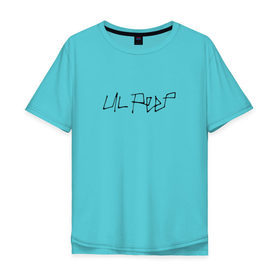 Мужская футболка хлопок Oversize с принтом LIL PEEP (НА СПИНЕ) в Кировске, 100% хлопок | свободный крой, круглый ворот, “спинка” длиннее передней части | lil peep | lil prince | logo | music | rap | зарубежная музыка | зарубежные | лил пип | лого | маленький принц | музыка | реп