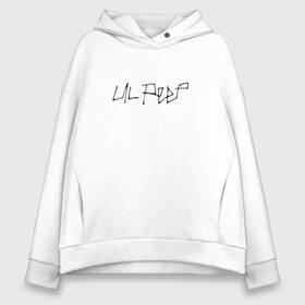 Женское худи Oversize хлопок с принтом LIL PEEP (НА СПИНЕ) в Кировске, френч-терри — 70% хлопок, 30% полиэстер. Мягкий теплый начес внутри —100% хлопок | боковые карманы, эластичные манжеты и нижняя кромка, капюшон на магнитной кнопке | lil peep | lil prince | logo | music | rap | зарубежная музыка | зарубежные | лил пип | лого | маленький принц | музыка | реп