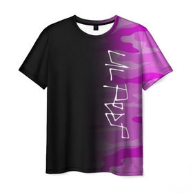 Мужская футболка 3D с принтом LIL PEEP в Кировске, 100% полиэфир | прямой крой, круглый вырез горловины, длина до линии бедер | camo | lil peep | lil prince | logo | military | music | pink | rap | зарубежная музыка | зарубежные | камуфляж | лил пип | лого | маленький принц | милитари | музыка | реп | розовый