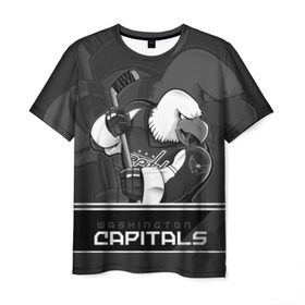 Мужская футболка 3D с принтом Washington Capitals в Кировске, 100% полиэфир | прямой крой, круглый вырез горловины, длина до линии бедер | capitals | hokkey | nhl | ovechkin | washington | александр | вашингтон | кэпиталз | кэпиталс | овечкин | хоккеист | хоккей