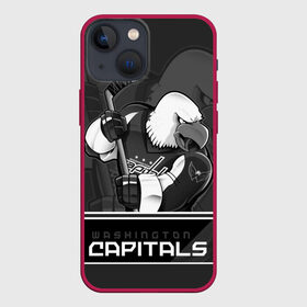 Чехол для iPhone 13 mini с принтом Washington Capitals в Кировске,  |  | capitals | hokkey | nhl | ovechkin | washington | александр | вашингтон | кэпиталз | кэпиталс | овечкин | хоккеист | хоккей