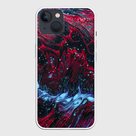 Чехол для iPhone 13 с принтом Всплеск Красного в Кировске,  |  | abstraction | neon | red devil | storm | trend | water | абстракция | буря | весна | вода | всплеск | зима | краска | краски | красный | лето | мода | неон | неоновые цвета | осень | природа | сила | стиль | тренды | шторм | яркие