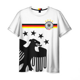 Мужская футболка 3D с принтом Сборная Германии в Кировске, 100% полиэфир | прямой крой, круглый вырез горловины, длина до линии бедер | deutsche | deutschland | die mannschaft | germany | германия | немецкая сборная | сборная | сборная гемании по футболу | сборная германии | форма | футбол