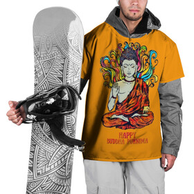 Накидка на куртку 3D с принтом Happy Buddha Purnima в Кировске, 100% полиэстер |  | Тематика изображения на принте: buddha | golden | happy | indian | kesa | lotus | monk | orange | ornament | pattern | pose | religion | shakyamuni | spiritual | te | будда | буддизм | духовный | золотой | индийский | кашая | кэса | лотос | оранжевый | орнамент | основатель | по