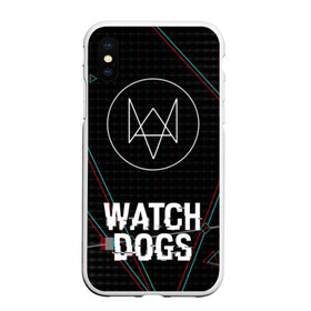 Чехол для iPhone XS Max матовый с принтом WATCH DOGS в Кировске, Силикон | Область печати: задняя сторона чехла, без боковых панелей | Тематика изображения на принте: action | ct os | ded sec | fox | gamer | glitch | hacker | player | watch dogs | watch dogs 2 | глитч | знак лиса | игра | компьютерная игра | хакер