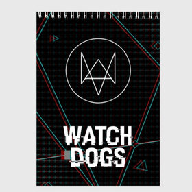 Скетчбук с принтом WATCH DOGS в Кировске, 100% бумага
 | 48 листов, плотность листов — 100 г/м2, плотность картонной обложки — 250 г/м2. Листы скреплены сверху удобной пружинной спиралью | action | ct os | ded sec | fox | gamer | glitch | hacker | player | watch dogs | watch dogs 2 | глитч | знак лиса | игра | компьютерная игра | хакер