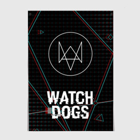 Постер с принтом WATCH DOGS в Кировске, 100% бумага
 | бумага, плотность 150 мг. Матовая, но за счет высокого коэффициента гладкости имеет небольшой блеск и дает на свету блики, но в отличии от глянцевой бумаги не покрыта лаком | action | ct os | ded sec | fox | gamer | glitch | hacker | player | watch dogs | watch dogs 2 | глитч | знак лиса | игра | компьютерная игра | хакер