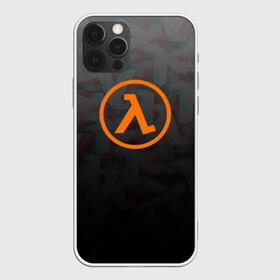 Чехол для iPhone 12 Pro с принтом HALF-LIFE в Кировске, силикон | область печати: задняя сторона чехла, без боковых панелей | aperture laboratorie | black mesa | gordon freeman | half life | half life 3 | logo | valve | блэк меса | вэлв | гордон фриман | игра | лого | монтировка | фантастика | халф лайф