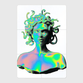 Магнитный плакат 2Х3 с принтом Gorgon Medusa в Кировске, Полимерный материал с магнитным слоем | 6 деталей размером 9*9 см | Тематика изображения на принте: gorgon medusa | бог | богиня | горгона медуза | змеи | змея | камень | необычно | статуя