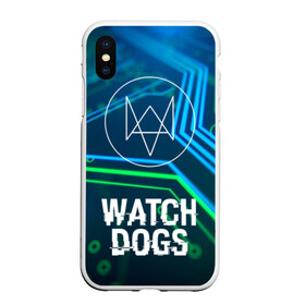 Чехол для iPhone XS Max матовый с принтом WATCH DOGS в Кировске, Силикон | Область печати: задняя сторона чехла, без боковых панелей | Тематика изображения на принте: action | ct os | ded sec | fox | gamer | glitch | hacker | player | watch dogs | watch dogs 2 | глитч | знак лиса | игра | компьютерная игра | хакер