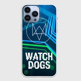 Чехол для iPhone 13 Pro Max с принтом WATCH DOGS в Кировске,  |  | action | ct os | ded sec | fox | gamer | glitch | hacker | player | watch dogs | watch dogs 2 | глитч | знак лиса | игра | компьютерная игра | хакер