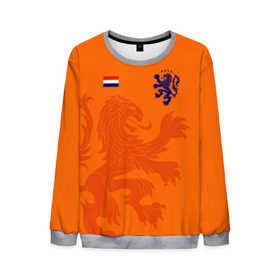 Мужской свитшот 3D с принтом Сборная Голландии в Кировске, 100% полиэстер с мягким внутренним слоем | круглый вырез горловины, мягкая резинка на манжетах и поясе, свободная посадка по фигуре | holland | nederland | netherlands | голландия | нидерланды | сборная голландии | сборная голландии по футболу | сборная нидерландов | форма | футбольные сборные | чемпионат