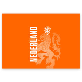 Поздравительная открытка с принтом Сборная Голландии в Кировске, 100% бумага | плотность бумаги 280 г/м2, матовая, на обратной стороне линовка и место для марки
 | holland | nederland | netherlands | голландия | нидерланды | сборная голландии | сборная голландии по футболу | сборная нидерландов | форма | футбольные сборные | чемпионат