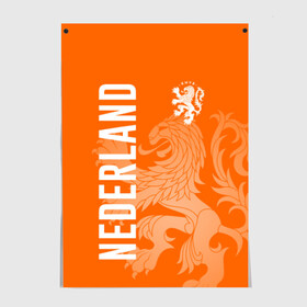 Постер с принтом Сборная Голландии в Кировске, 100% бумага
 | бумага, плотность 150 мг. Матовая, но за счет высокого коэффициента гладкости имеет небольшой блеск и дает на свету блики, но в отличии от глянцевой бумаги не покрыта лаком | holland | nederland | netherlands | голландия | нидерланды | сборная голландии | сборная голландии по футболу | сборная нидерландов | форма | футбольные сборные | чемпионат