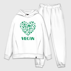 Мужской костюм хлопок OVERSIZE с принтом Vegan в Кировске,  |  | earth | green | greenpaece | nature | sport | vegan | world | yoga | веган | вегетарианец | гринпис | дерево | еда | животные | жизнь | здоровье | зеленый | йога | лес | любовь | мир | овощи | пища | планета | природа | растение