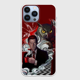 Чехол для iPhone 13 Pro Max с принтом Twin Peaks в Кировске,  |  | Тематика изображения на принте: twin peaks | агент купер | девид линч | дейл | лора палмер | огонь иди за мной | одри хорн | совы не то чем кажутся | твин пикс