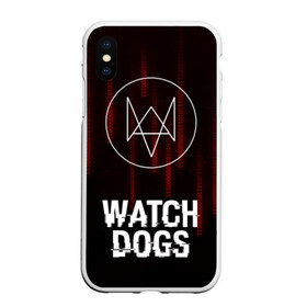 Чехол для iPhone XS Max матовый с принтом WATCH DOGS в Кировске, Силикон | Область печати: задняя сторона чехла, без боковых панелей | Тематика изображения на принте: action | ct os | ded sec | fox | gamer | glitch | hacker | player | watch dogs | watch dogs 2 | глитч | знак лиса | игра | компьютерная игра | хакер