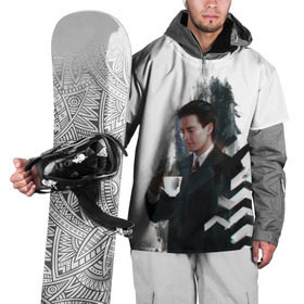 Накидка на куртку 3D с принтом Twin Peaks в Кировске, 100% полиэстер |  | twin peaks | агент купер | девид линч | дейл | лора палмер | огонь иди за мной | одри хорн | совы не то чем кажутся | твин пикс