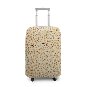 Чехол для чемодана 3D с принтом Блин в Кировске, 86% полиэфир, 14% спандекс | двустороннее нанесение принта, прорези для ручек и колес | блин | блины | жареный | лаваш | текстура | фон | хлеб