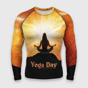 Мужской рашгард 3D с принтом International Yoga Day в Кировске,  |  | Тематика изображения на принте: 21 июня | day | energy | girl | international | ju | lightning | lotus | meditation | mountain | pose | silhouette | sky | space | stars | universe | woman | yoga | yogi | вселенная | гора | девушка | день | женщина | звёзды | йог | йоги | космос | лотос 