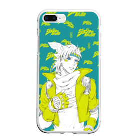 Чехол для iPhone 7Plus/8 Plus матовый с принтом JoJo Bizarre Adventure в Кировске, Силикон | Область печати: задняя сторона чехла, без боковых панелей | anime | aureo | jojo | jojos | jojos bizarre adventure | vento | боевик | джоджо | иероглиф | манга | приключения | стиль | ужасы | фэнтези | япония