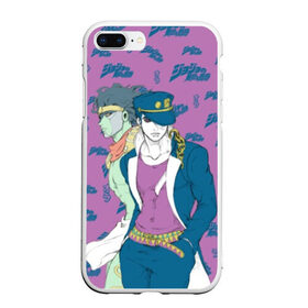 Чехол для iPhone 7Plus/8 Plus матовый с принтом JoJo Bizarre Adventure в Кировске, Силикон | Область печати: задняя сторона чехла, без боковых панелей | anime | aureo | jojo | jojos | jojos bizarre adventure | vento | боевик | джоджо | иероглиф | манга | приключения | стиль | ужасы | фэнтези | япония