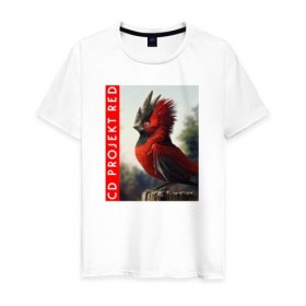 Мужская футболка хлопок с принтом CD RPOJECT RED в Кировске, 100% хлопок | прямой крой, круглый вырез горловины, длина до линии бедер, слегка спущенное плечо. | Тематика изображения на принте: 
