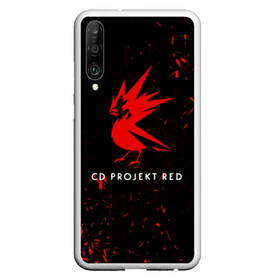 Чехол для Honor P30 с принтом CD RPOJECT RED в Кировске, Силикон | Область печати: задняя сторона чехла, без боковых панелей | 2019 | cd project red | cyberpunk 2077 | future | hack | night city | samurai | sci fi | андроиды | безумие | будущее | киберпанк 2077 | логотип | роботы | самураи | фантастика | цифры