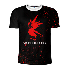 Мужская футболка 3D спортивная с принтом CD RPOJECT RED в Кировске, 100% полиэстер с улучшенными характеристиками | приталенный силуэт, круглая горловина, широкие плечи, сужается к линии бедра | Тематика изображения на принте: 2019 | cd project red | cyberpunk 2077 | future | hack | night city | samurai | sci fi | андроиды | безумие | будущее | киберпанк 2077 | логотип | роботы | самураи | фантастика | цифры
