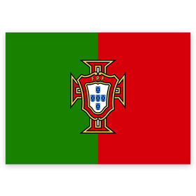 Поздравительная открытка с принтом Сборная Португалии в Кировске, 100% бумага | плотность бумаги 280 г/м2, матовая, на обратной стороне линовка и место для марки
 | Тематика изображения на принте: portugal | криштиану роналду | португалия | португальская сборная | сборная португалии | сборная португалии по футболу | форма | футбол | чемпионат