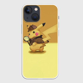 Чехол для iPhone 13 mini с принтом Пикачу Детектив в Кировске,  |  | detective pikachu | pikachu | pokemon | детектив пикачу | пика | покемон