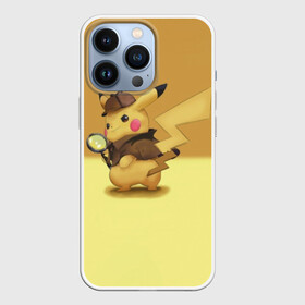 Чехол для iPhone 13 Pro с принтом Пикачу Детектив в Кировске,  |  | detective pikachu | pikachu | pokemon | детектив пикачу | пика | покемон