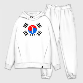 Мужской костюм хлопок OVERSIZE с принтом BTS KOREA в Кировске,  |  | bangtan boys | bt21 | bts | bts army | bts stickers | j hope | jimin | jin | jungkook | k pop | korea | rap monster | rapmon | suga | v | бтс | корея | стикеры bts