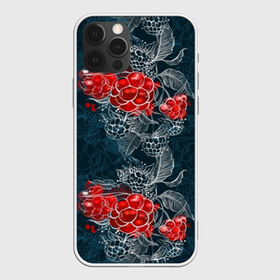 Чехол для iPhone 12 Pro Max с принтом Ягоды в Кировске, Силикон |  | вишня | зимняя вишня | красные ягоды | летняя | лето | листья | малина | мода | плоды | сочная | цветы | ягоды | яркая