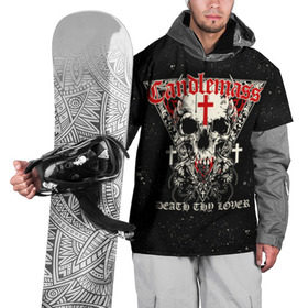 Накидка на куртку 3D с принтом Candlemass в Кировске, 100% полиэстер |  | doom | metal | группы | дум | дум метал | метал | музыка | рок