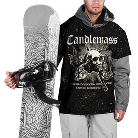 Накидка на куртку 3D с принтом Candlemass в Кировске, 100% полиэстер |  | doom | metal | группы | дум | дум метал | метал | музыка | рок