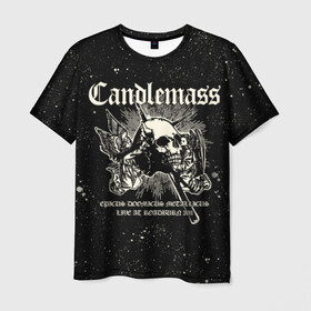 Мужская футболка 3D с принтом Candlemass в Кировске, 100% полиэфир | прямой крой, круглый вырез горловины, длина до линии бедер | Тематика изображения на принте: doom | metal | группы | дум | дум метал | метал | музыка | рок