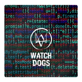 Магнитный плакат 3Х3 с принтом WATCH DOGS в Кировске, Полимерный материал с магнитным слоем | 9 деталей размером 9*9 см | 