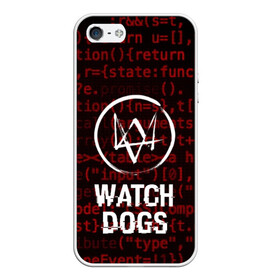 Чехол для iPhone 5/5S матовый с принтом WATCH DOGS в Кировске, Силикон | Область печати: задняя сторона чехла, без боковых панелей | action | ct os | ded sec | fox | game | gamer | glitch | hacker | player | watch dogs | watch dogs 2 | глитч | знак лиса | игра | компьютерная игра | маркус | хакер