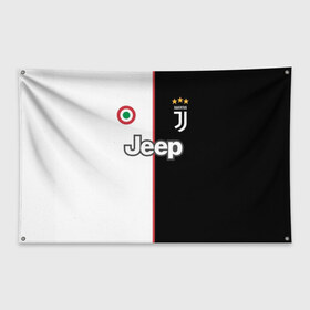 Флаг-баннер с принтом Ronaldo Juventus Home 19 20 в Кировске, 100% полиэстер | размер 67 х 109 см, плотность ткани — 95 г/м2; по краям флага есть четыре люверса для крепления | cristiano ronaldo | juventus | ronaldo | криштиану роналду | роналду | футбол | ювентус