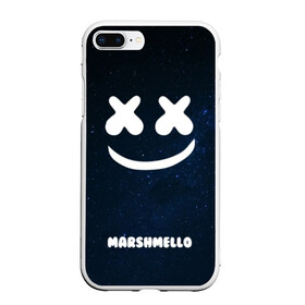 Чехол для iPhone 7Plus/8 Plus матовый с принтом Marshmello Cosmos в Кировске, Силикон | Область печати: задняя сторона чехла, без боковых панелей | Тематика изображения на принте: dj | marshmello | usa | америка | клубная музыка | космос | мармело | маршмелло | маршмеллоу | музыка | музыкант | небо