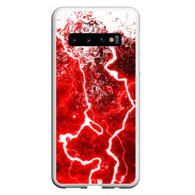 Чехол для Samsung Galaxy S10 с принтом БРЫЗГИ КРАСОК(RED STORM) в Кировске, Силикон | Область печати: задняя сторона чехла, без боковых панелей | Тематика изображения на принте: abstraction | tie dye | watercolor | абстракция красок | акварель | акриловый | брызги красок | живопись | краска | потертость красок | размытые краски | текстуры | черно белый | яркие краски