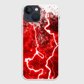 Чехол для iPhone 13 mini с принтом БРЫЗГИ КРАСОК(RED STORM) в Кировске,  |  | abstraction | tie dye | watercolor | абстракция красок | акварель | акриловый | брызги красок | живопись | краска | потертость красок | размытые краски | текстуры | черно белый | яркие краски