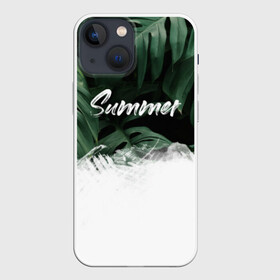 Чехол для iPhone 13 mini с принтом Лето в Кировске,  |  | Тематика изображения на принте: summer | купить футболку | летний принт | растение | тропики | тропические растения | футболка