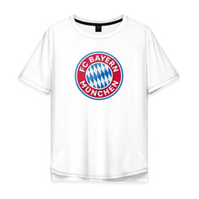 Мужская футболка хлопок Oversize с принтом Бавария в Кировске, 100% хлопок | свободный крой, круглый ворот, “спинка” длиннее передней части | bayern | бавария | германия | мюнхен