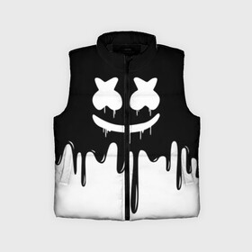 Детский жилет утепленный 3D с принтом MARSHMELLO в Кировске,  |  | black  white | colors | dj | marshmello | paints | usa | америка | клубная музыка | краски | маршмелло | музыка | музыкант