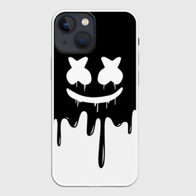 Чехол для iPhone 13 mini с принтом MARSHMELLO в Кировске,  |  | black  white | colors | dj | marshmello | paints | usa | америка | клубная музыка | краски | маршмелло | музыка | музыкант