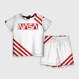 Детский костюм с шортами 3D с принтом NASA в Кировске,  |  | alien | earth | iss | live | mars | nasa live | shuttle | space | ufo | ufobirne | usa | аполлон | космос | наса | сша | шаттл