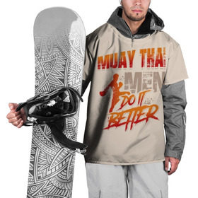 Накидка на куртку 3D с принтом Muay Thai в Кировске, 100% полиэстер |  | fight | muay thai | thai boxing | ufc | бокс | ката | кикбоксин | лаос | лоу кик | муай | мьянма | поединок | таиланд | тай | тайский | таолу